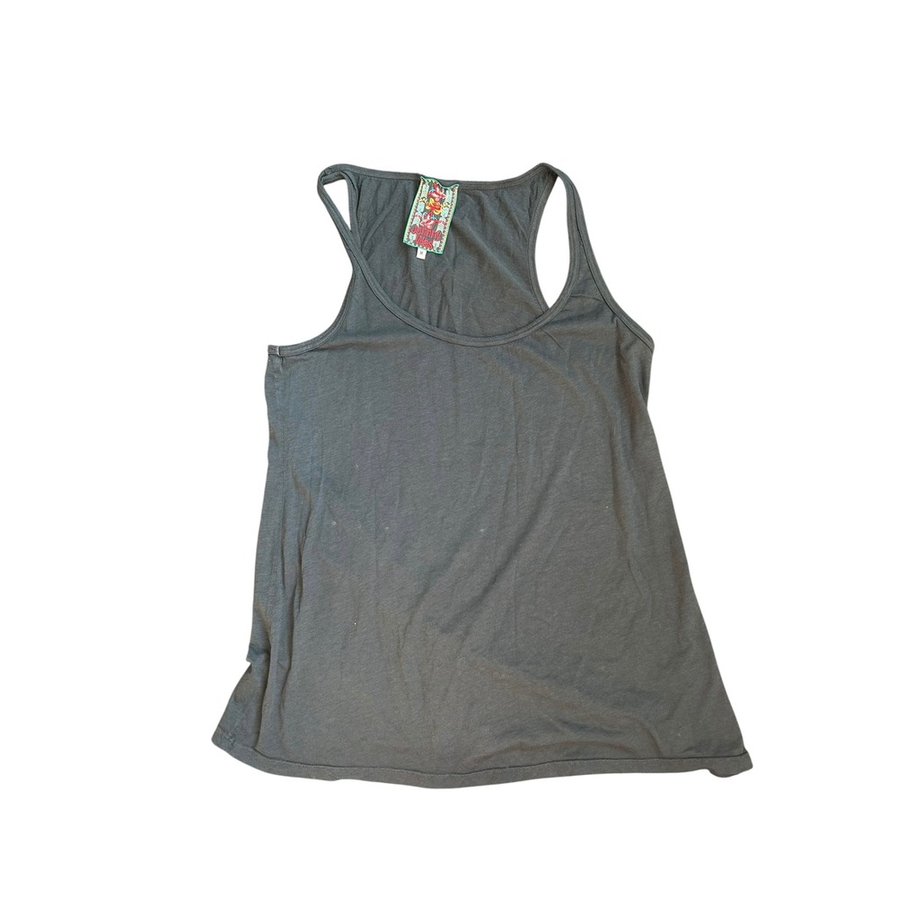 Johnny Was Womens‎ Faded Black Cotton Modal Racerback Tank Top C19418-6 Size M